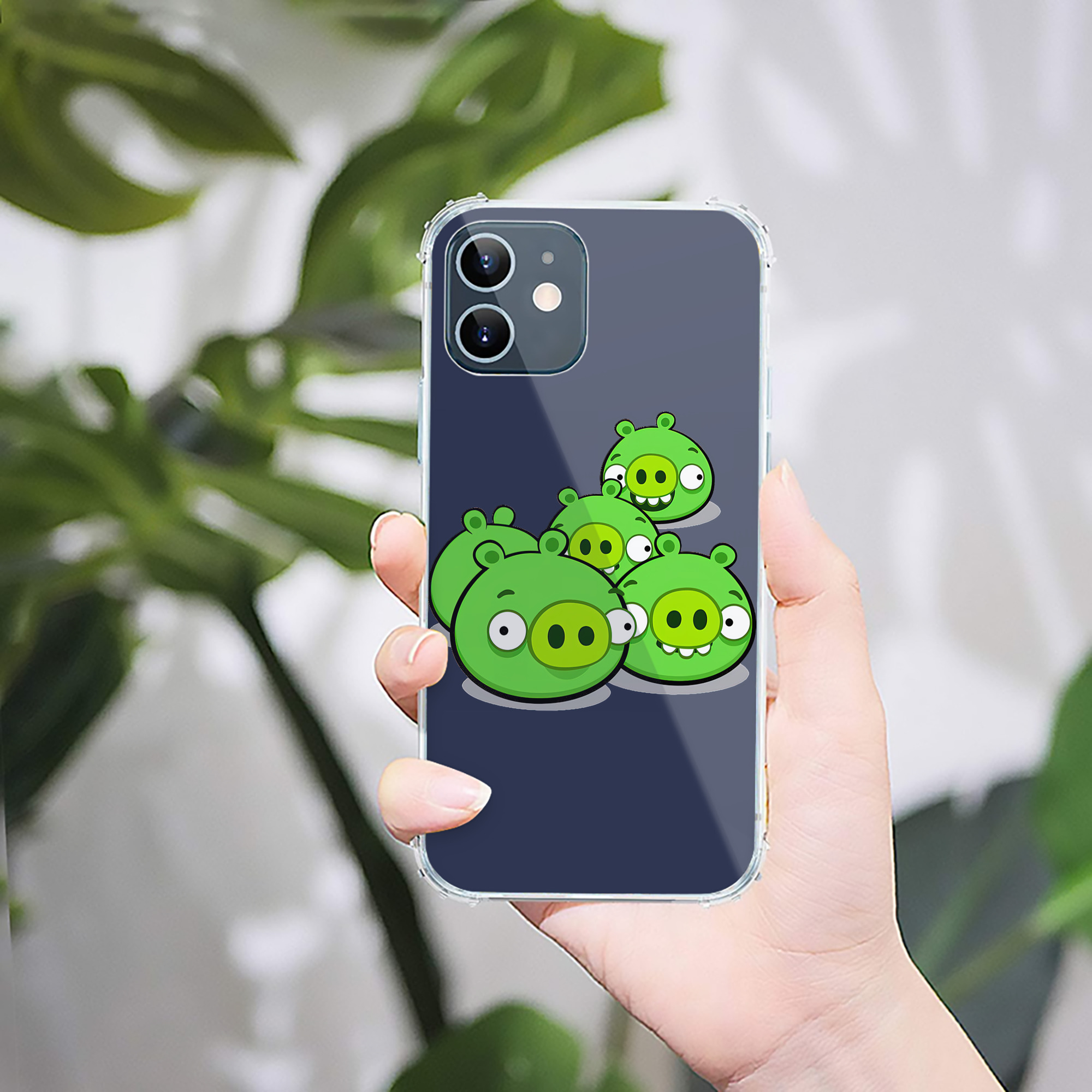 （画像用） Angry Birds アングリーバード 【iPhone 12シリーズ対応】透明スマホケース（クリアソフトケース）